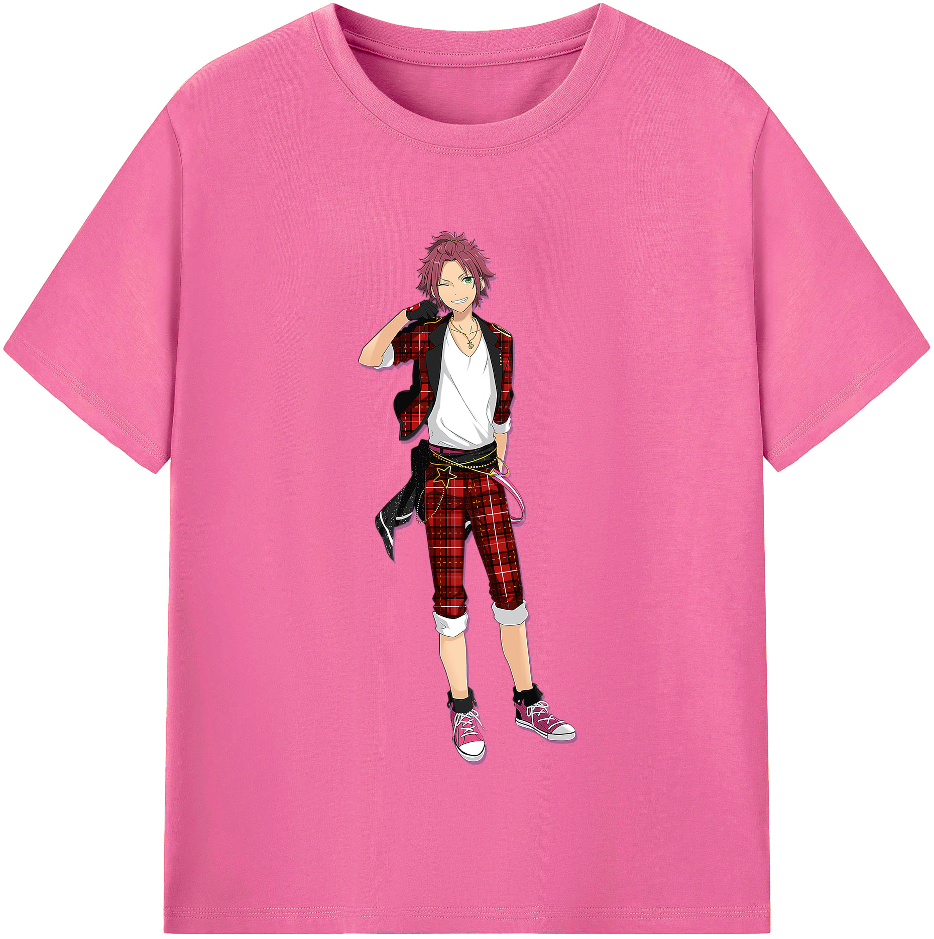 （画像用） あんさんぶるスターズ! Ensemble Stars レディースカジュアルプリントTシャツ（綿100％）